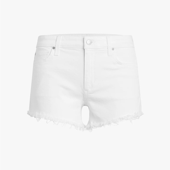 Joe’s white Ozzie micros denim shorts with frayed hem - Picture 2 of 9